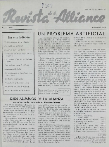 Revista de la Alliance N°22-23 (Mars-Avril 1951)